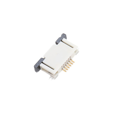 Molex, Easy-On, 52745 0.5mm Pitch 6 Way Right Angle Female FPC Connector, ZIF Top Contact