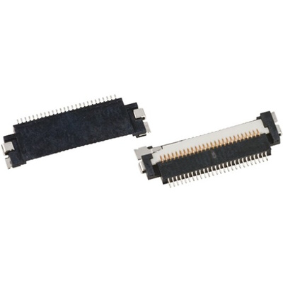 JAE, FA5 0.5mm Pitch 26 Way Right Angle FPC Connector, ZIF Bottom Contact