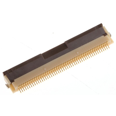 Hirose, FH12 0.5mm Pitch 50 Way Right Angle Female FPC Connector, ZIF Bottom Contact