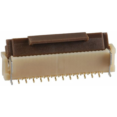 Hirose, FH12 0.5mm Pitch 24 Way Straight Female FPC Connector, ZIF Vertical Contact