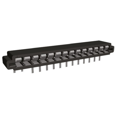 TE Connectivity, Trio-Mate 2.54mm Pitch 14 Way Right Angle Female FPC Connector, Top Contact