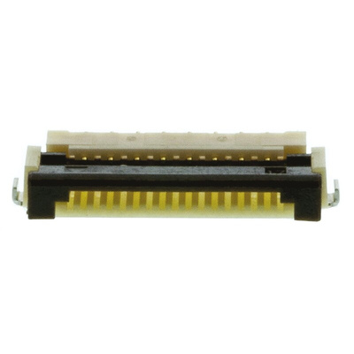 Hirose, FH12 1mm Pitch 8 Way Right Angle Female FPC Connector, ZIF Bottom Contact