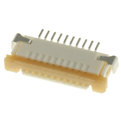 Molex, Easy-On, 52207 1mm Pitch 10 Way Right Angle Female FPC Connector, ZIF Top Contact