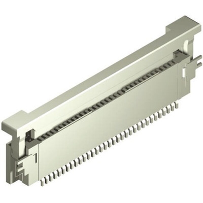 Molex, Easy-On, 54104 0.5mm Pitch 40 Way Right Angle FPC Connector, ZIF Top Contact