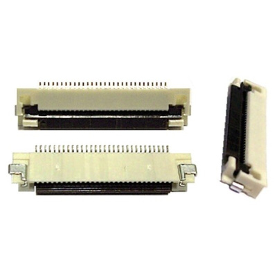 Molex, Easy-On, 52892 0.5mm Pitch 14 Way Right Angle Female FPC Connector, Bottom Contact