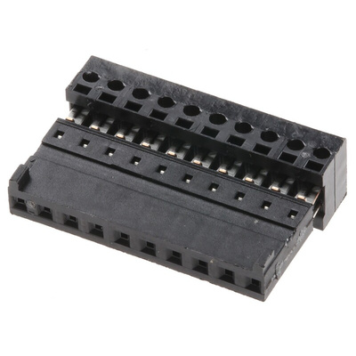 Stelvio Kontek 10-Way IDC Connector Socket for Cable Mount, 1-Row