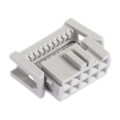 3M 10-Way IDC Connector Socket for Cable Mount, 2-Row