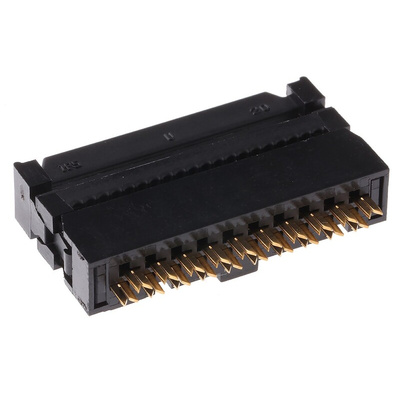 Hirose 20-Way IDC Connector Socket for Cable Mount, 2-Row