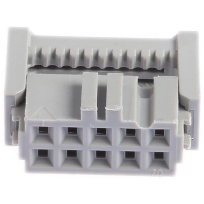 3M 10-Way IDC Connector Socket for Cable Mount, 2-Row