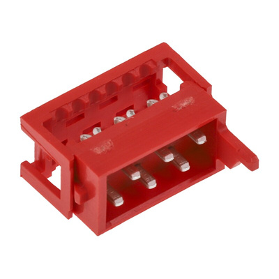 TE Connectivity 6-Way IDC Connector Plug for Cable Mount, 2-Row