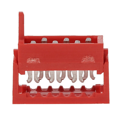 TE Connectivity 6-Way IDC Connector Plug for Cable Mount, 2-Row