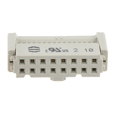 HARTING 16-Way IDC Connector Socket for Cable Mount, 2-Row