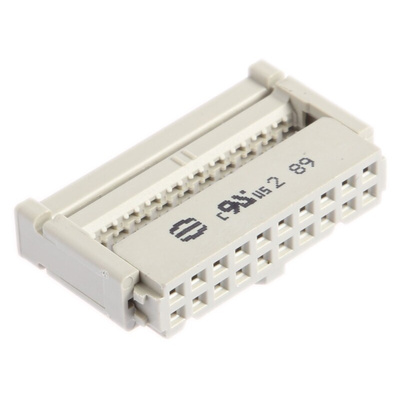 HARTING 20-Way IDC Connector Socket for Cable Mount, 2-Row
