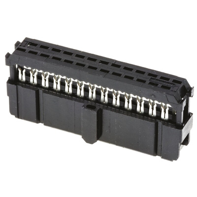 TE Connectivity 26-Way IDC Connector Socket for Cable Mount, 2-Row