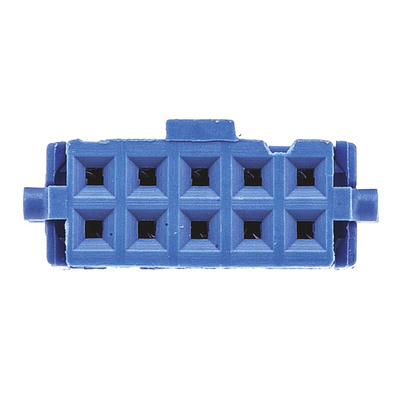 TE Connectivity AMP-LATCH 609 Series 2.54mm Pitch Right Angle Cable Mount IDC Connector, Socket, 10 Way, 2 Row