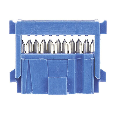 TE Connectivity AMP-LATCH 609 Series 2.54mm Pitch Right Angle Cable Mount IDC Connector, Socket, 10 Way, 2 Row