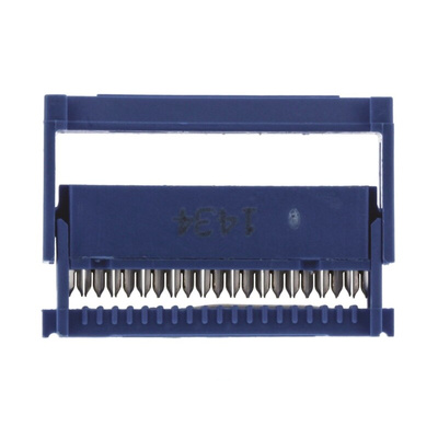 TE Connectivity AMP-LATCH 609 Series 2.54mm Pitch Right Angle Cable Mount IDC Connector, Socket, 20 Way, 2 Row