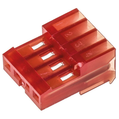 TE Connectivity 4-Way IDC Connector Socket for Cable Mount, 1-Row