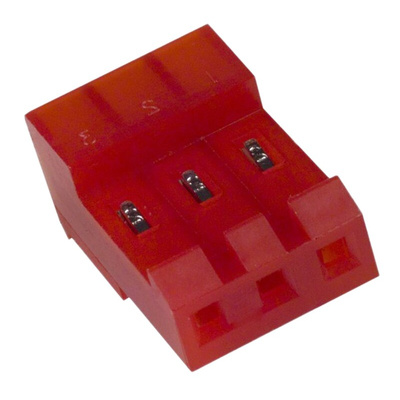 TE Connectivity MTA-156 Series 3.96mm Pitch Right Angle Cable Mount IDC Connector, Socket, 3 Way, 1 Row