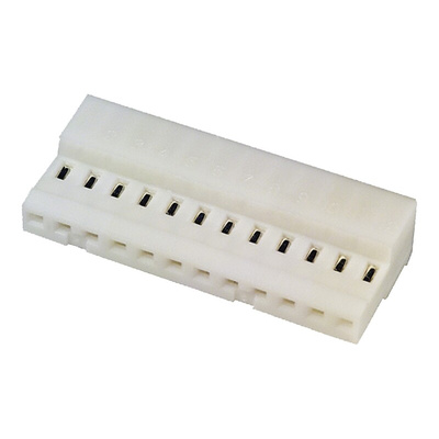 TE Connectivity 12-Way IDC Connector Socket for Cable Mount, 1-Row