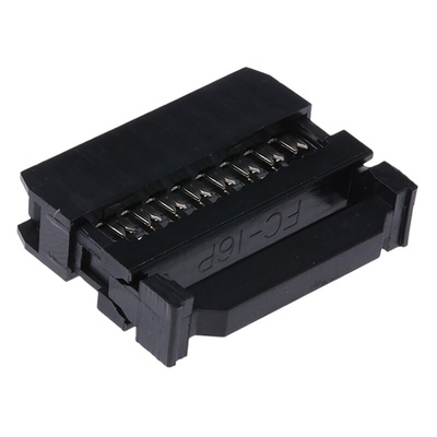 RS PRO 16-Way IDC Connector Socket for Cable Mount, 2-Row