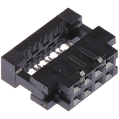 Amphenol Communications Solutions 8-Way IDC Connector Socket for Cable Mount, 2-Row