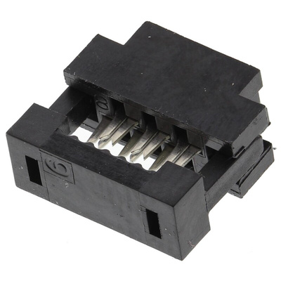 Amphenol Communications Solutions 6-Way IDC Connector Socket for Cable Mount, 2-Row