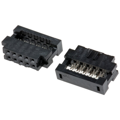 Amphenol Communications Solutions 10-Way IDC Connector Socket for Cable Mount, 2-Row