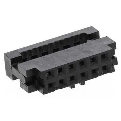 Amphenol FCI 12-Way IDC Connector Socket for Cable Mount, 2-Row