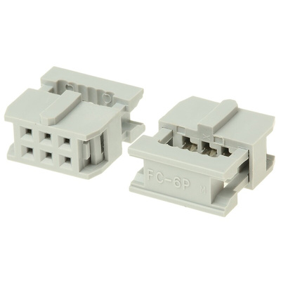 ASSMANN WSW 6-Way IDC Connector Socket for Cable Mount, 2-Row