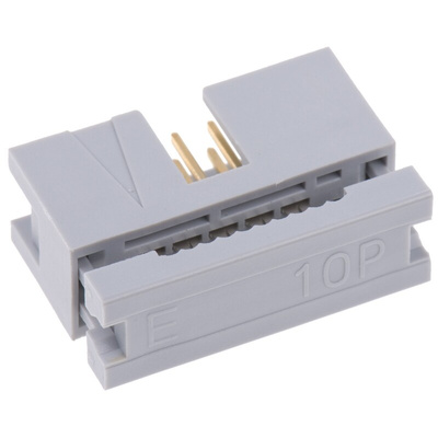 ASSMANN WSW 10-Way IDC Connector Plug for Cable Mount, 2-Row