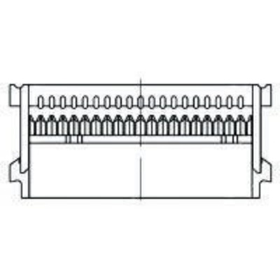 TE Connectivity 14-Way IDC Connector Socket for Cable Mount, 2-Row