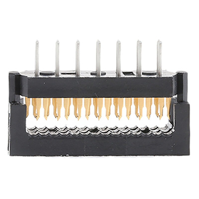 TE Connectivity 14-Way IDC Connector Plug for Cable Mount, 2-Row