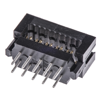 TE Connectivity 10-Way IDC Connector Plug for Cable Mount, 2-Row