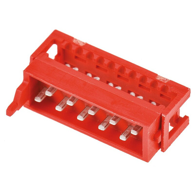 TE Connectivity 10-Way IDC Connector Plug for Cable Mount, 2-Row
