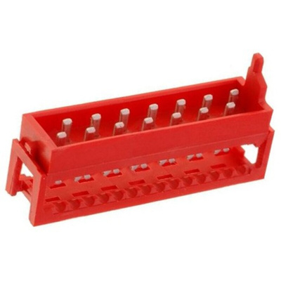 TE Connectivity 14-Way IDC Connector Plug for Cable Mount, 2-Row
