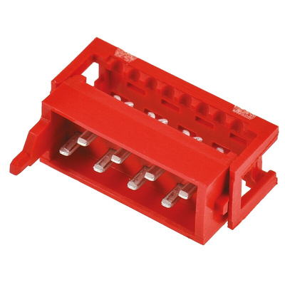 TE Connectivity 8-Way IDC Connector Plug for Cable Mount, 2-Row