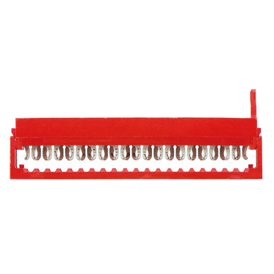 TE Connectivity 20-Way IDC Connector Plug for Cable Mount, 2-Row