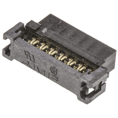 TE Connectivity 14-Way IDC Connector Socket for Cable Mount, 2-Row