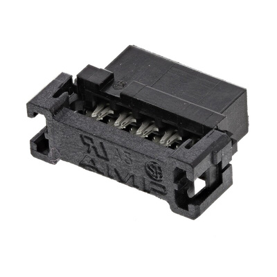 TE Connectivity 10-Way IDC Connector Socket for Cable Mount, 2-Row