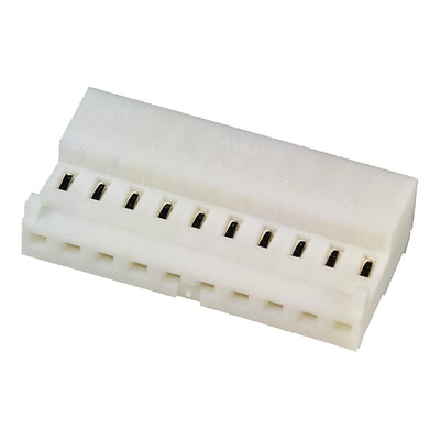 TE Connectivity 10-Way IDC Connector Socket for Cable Mount, 1-Row