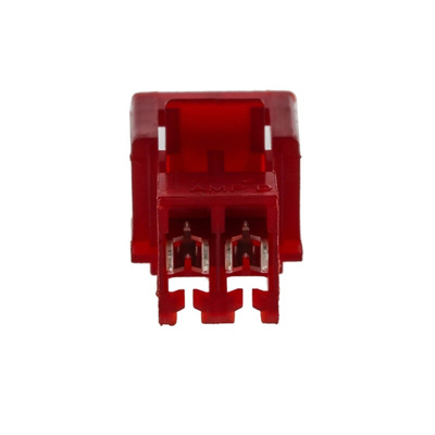 TE Connectivity 2-Way IDC Connector Plug for Cable Mount, 1-Row