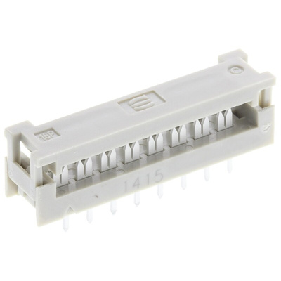 Harting 16-Way IDC Connector Plug for  Through Hole Mount, 2-Row