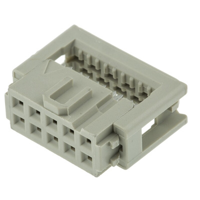 HARTING 10-Way IDC Connector Socket for Cable Mount, 2-Row