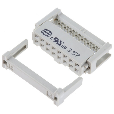 Harting 16-Way IDC Connector Socket for Cable Mount, 2-Row