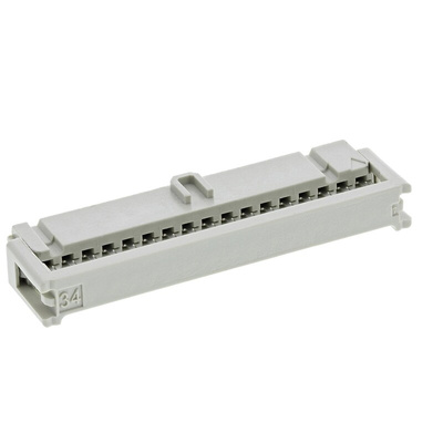 Harting 34-Way IDC Connector Socket for Cable Mount, 2-Row