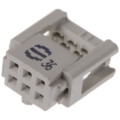 HARTING 6-Way IDC Connector Socket for Cable Mount, 2-Row