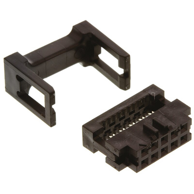 Amphenol Communications Solutions 10-Way IDC Connector Socket for Cable Mount, 2-Row