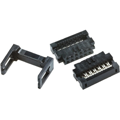 Amphenol FCI 12-Way IDC Connector Socket for Cable Mount, 2-Row