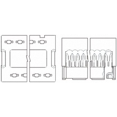 TE Connectivity 14-Way IDC Connector Plug for Cable Mount, 2-Row